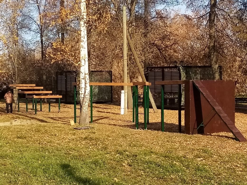 В парке культуры и отдыха новые площадки